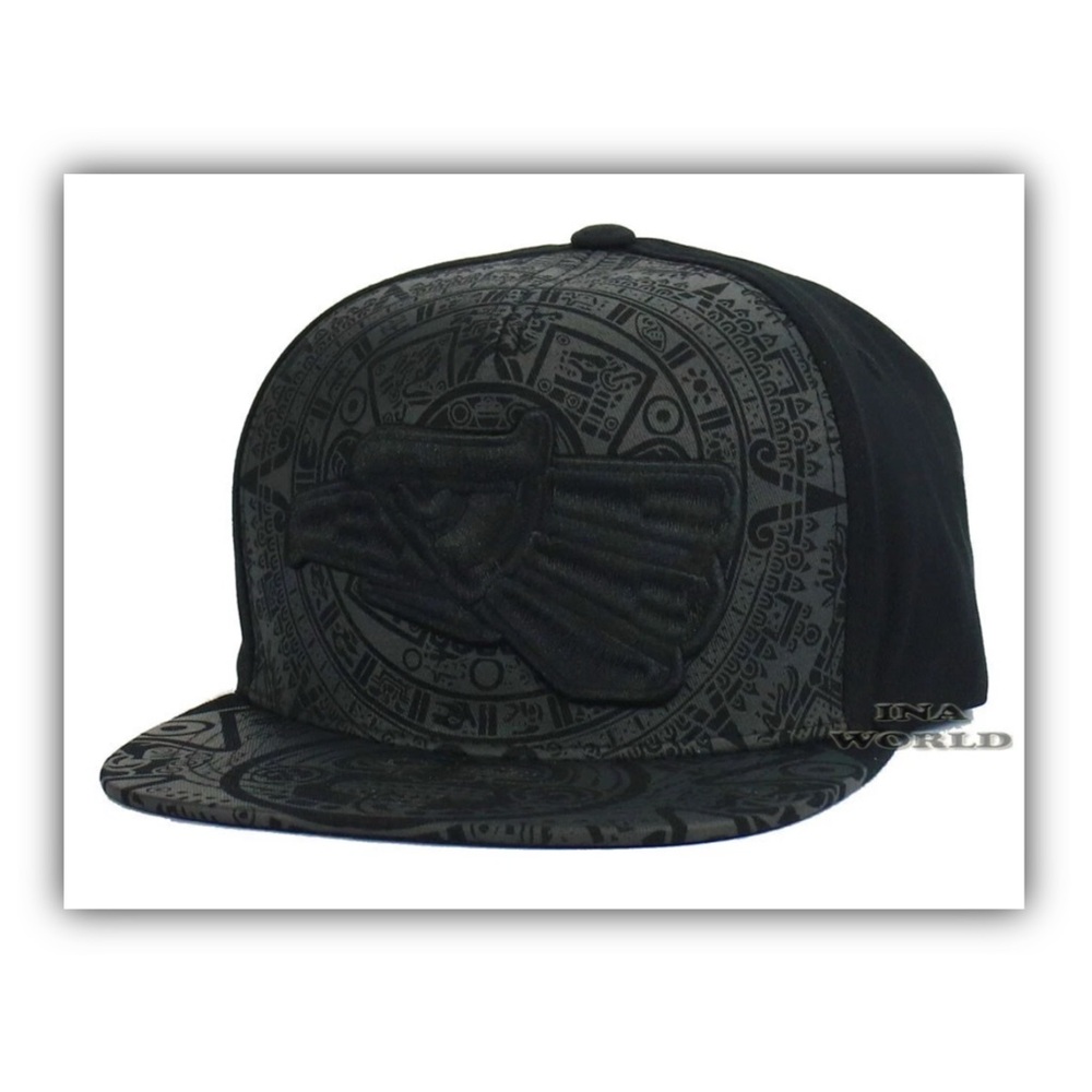 MEXICAN MEXICO Hat Eagle Aguila Aztec Snapback Flat Bill Cotton Baseball Cap